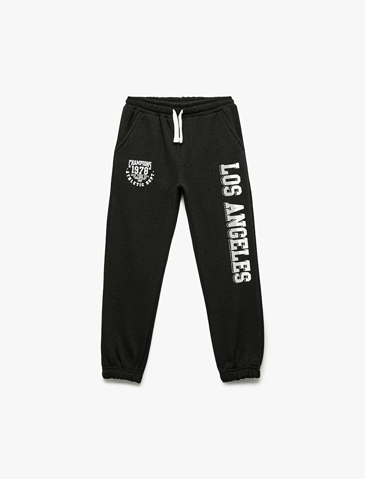 Cep Detaylı Şardonlu Baskılı Jogger Eşofman Altı