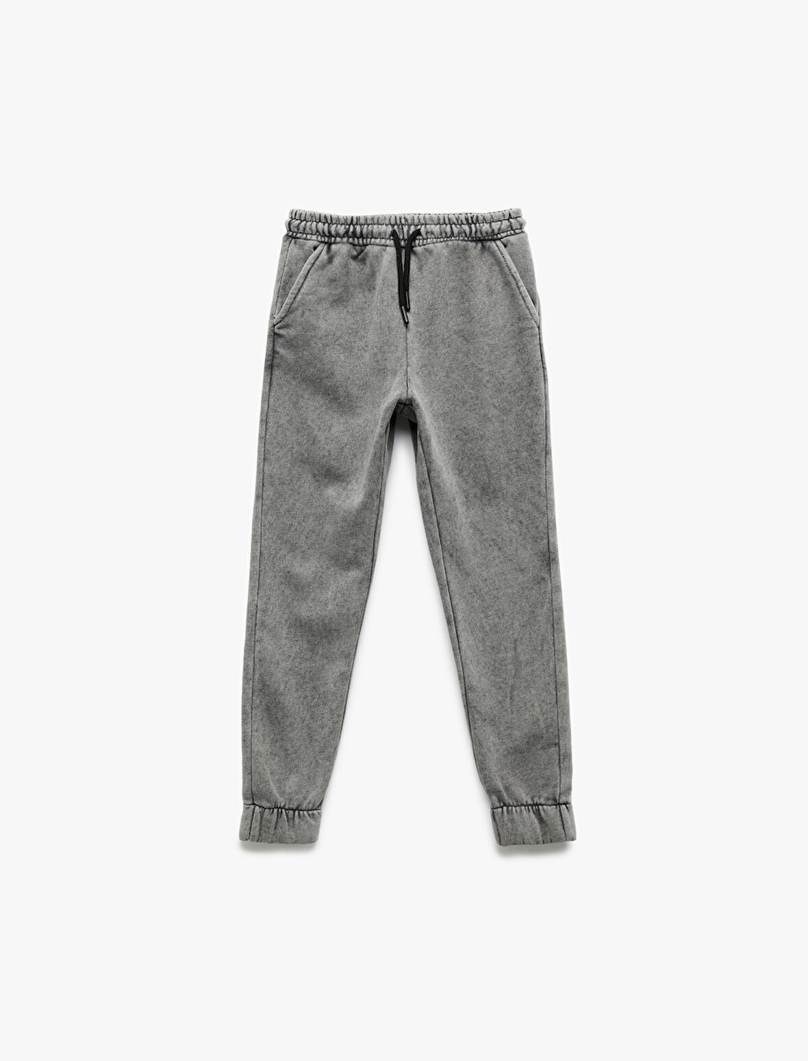 Pamuklu Şardonlu Beli Lastikli Cep Detaylı Jogger Eşofman Altı