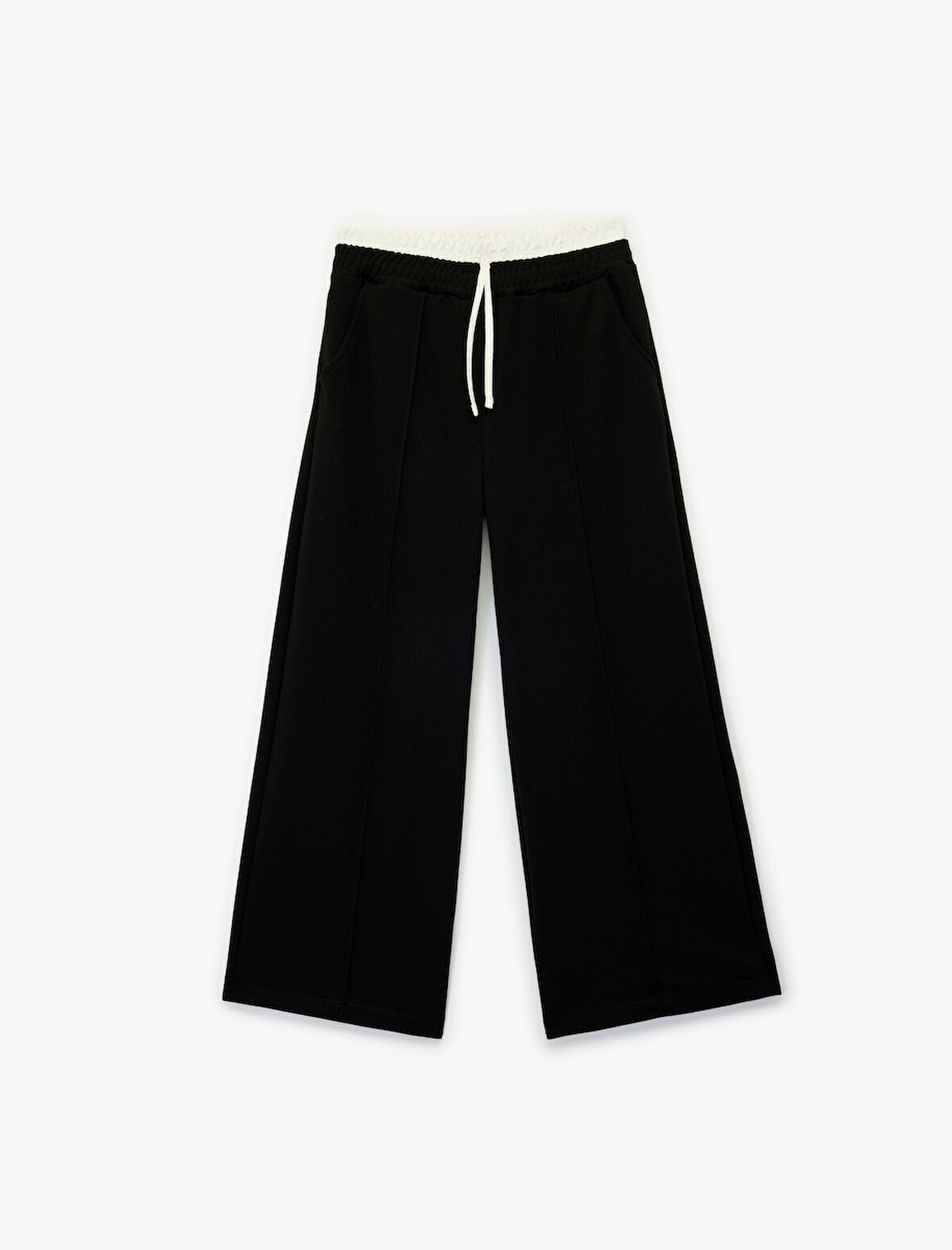 Beli Lastikli Cepli Geniş Paça Pantolon