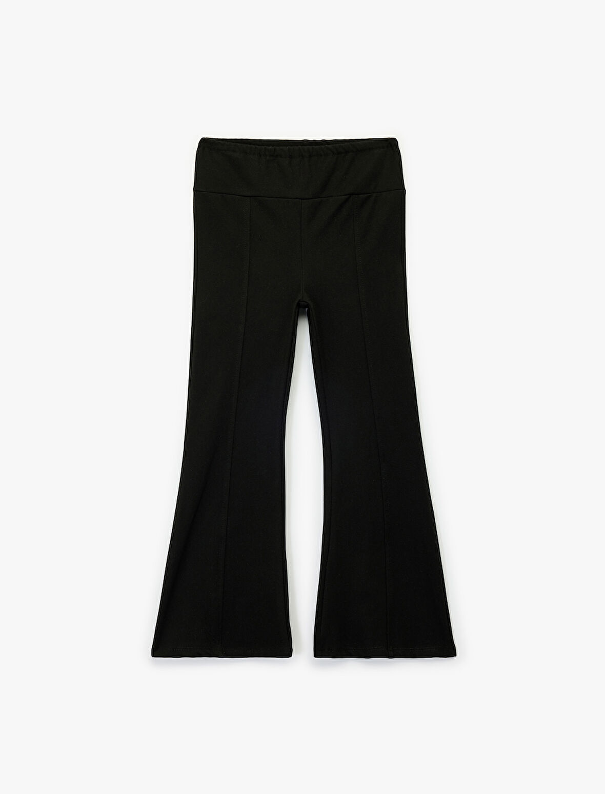 Beli Lastikli Basic İspanyol Paça Pantolon