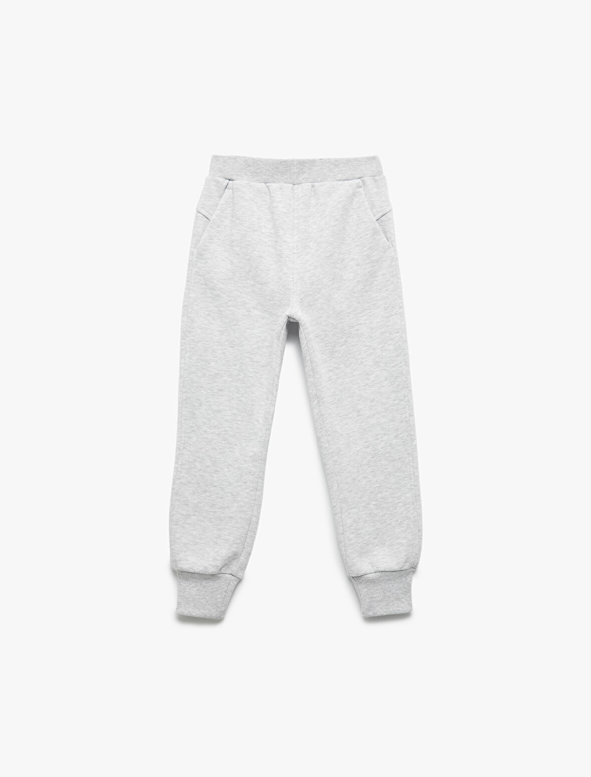 Beli Lastikli Cepli Basic Jogger Eşofman Altı