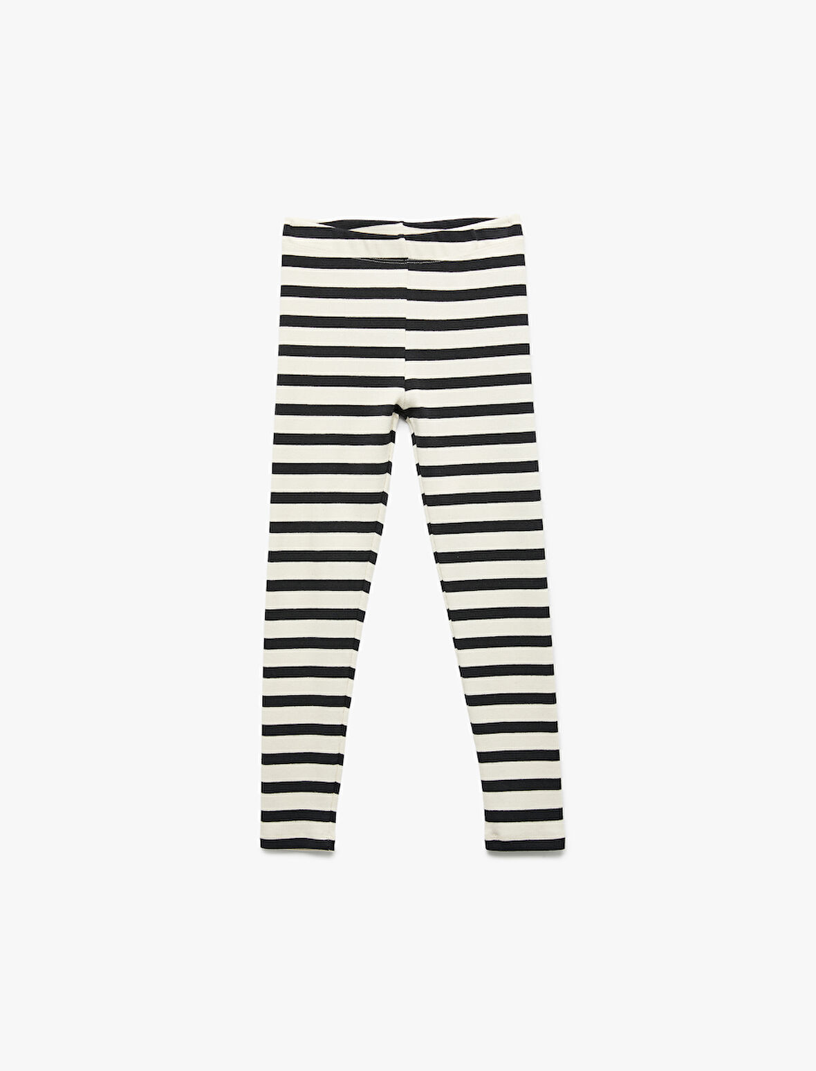 Çizgili Kaşkorse Dar Kalıp Pamuklu Tayt