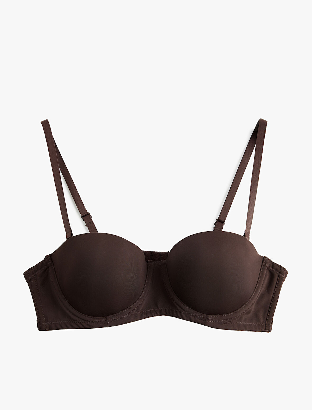 Rahat Kalıp Kaplı Dolgulu Balenli Push Up Sütyen