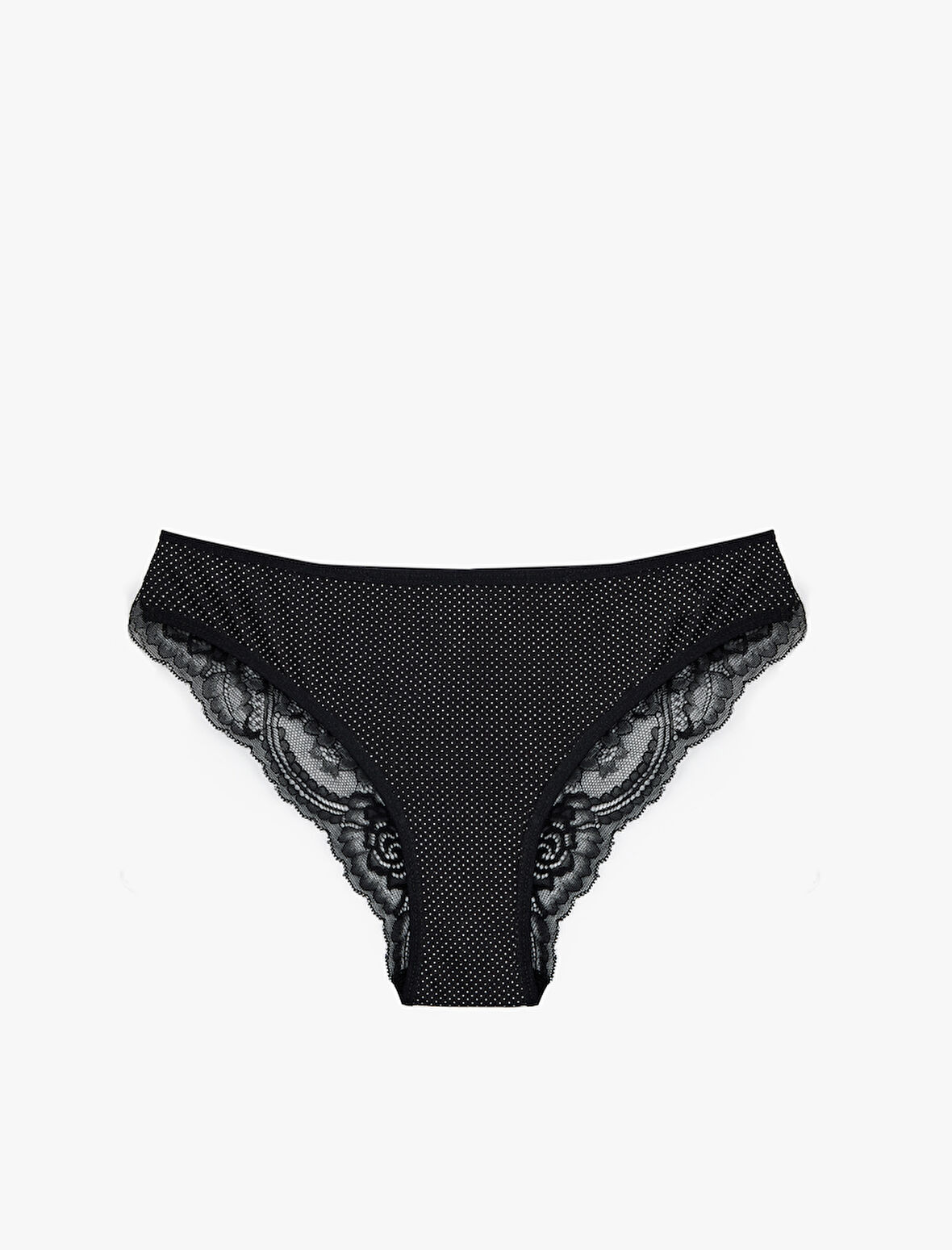 Arkası Dantel Detaylı Pamuklu Brazilian Külot