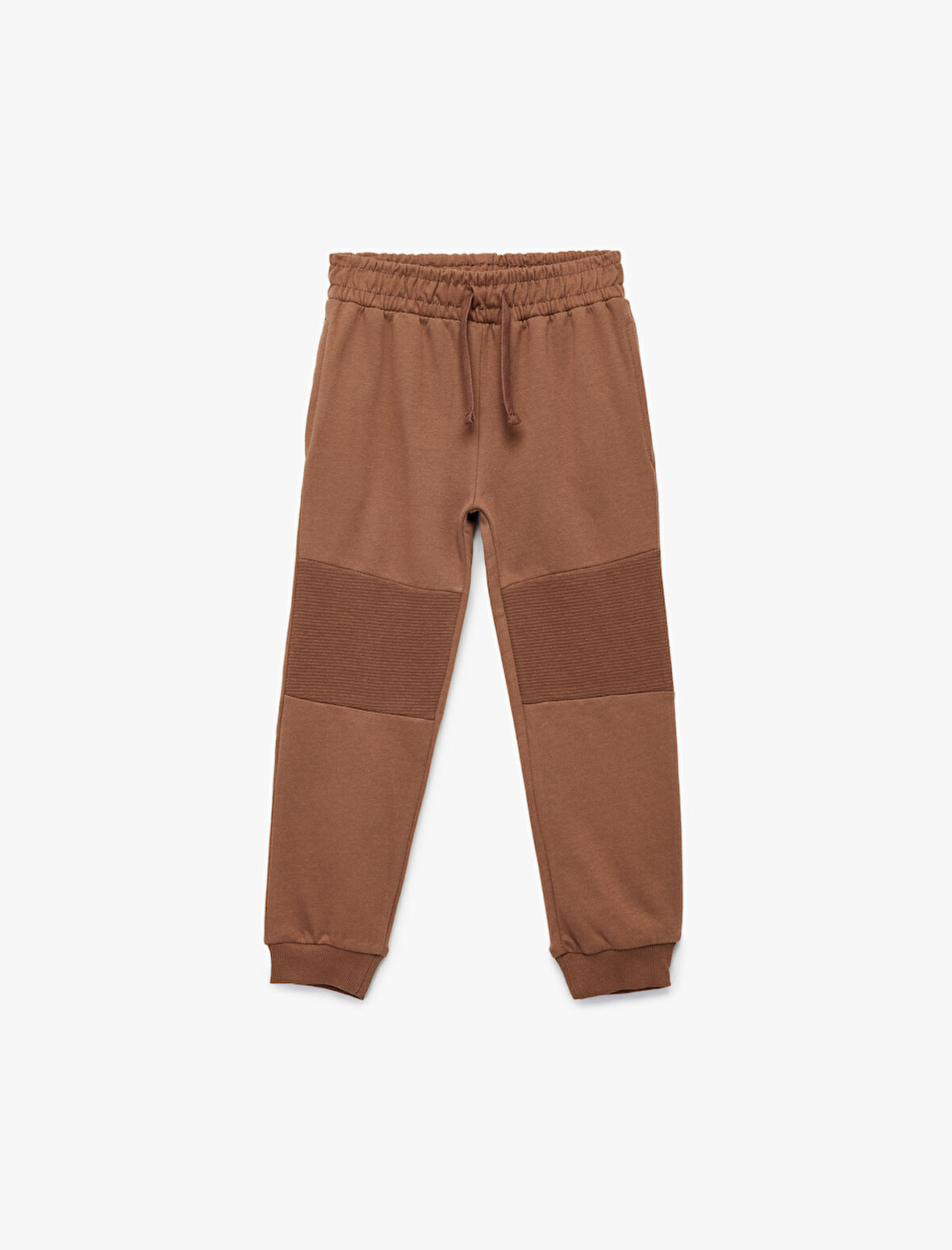 Pamuklu Şardonlu Dikiş Detaylı Cepli Beli Bağcıklı Jogger Eşofman Altı