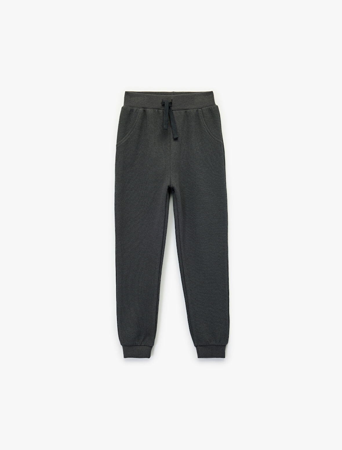 Pamuklu Şardonlu Beli Lastikli Basic Jogger Eşofman Altı