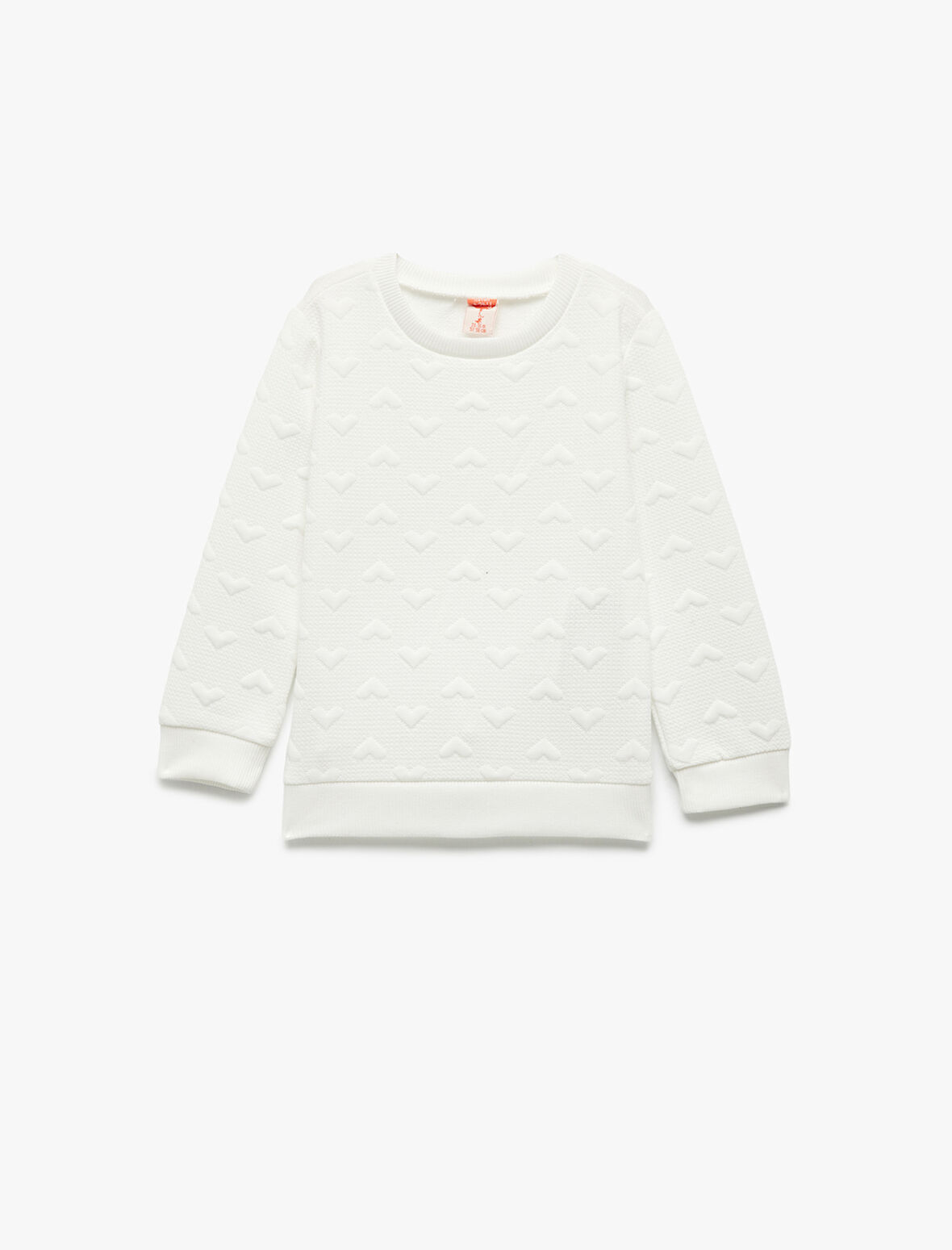 Kalpli Uzun Kollu Bisiklet Yaka Sweatshirt