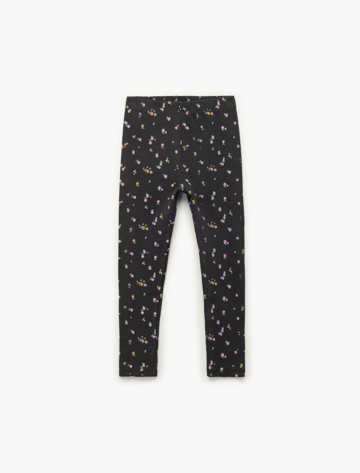 Kaşkorse Çiçek Desenli Pamuklu Tayt