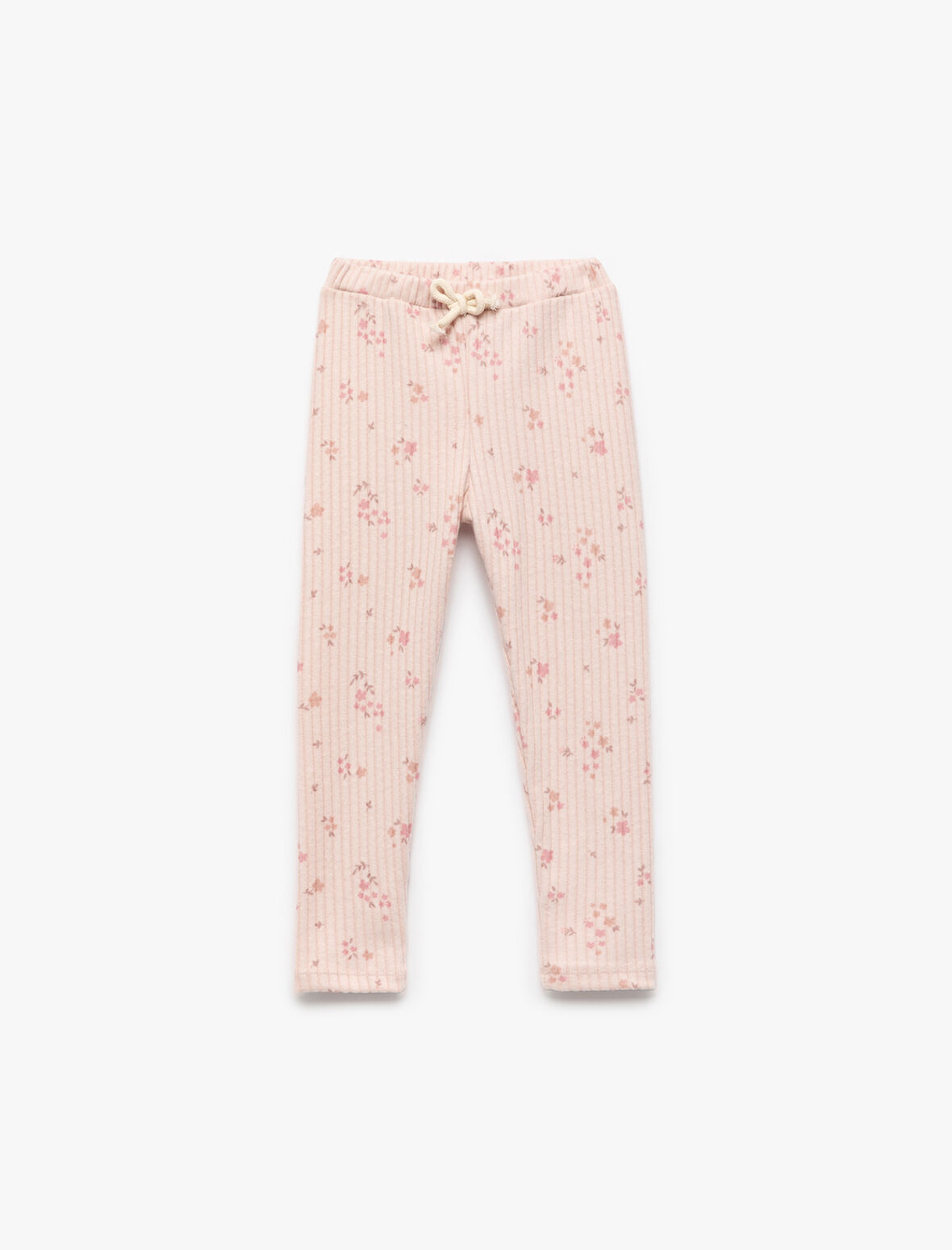 Beli Bağcıklı Kaşkorse Çiçekli Tayt