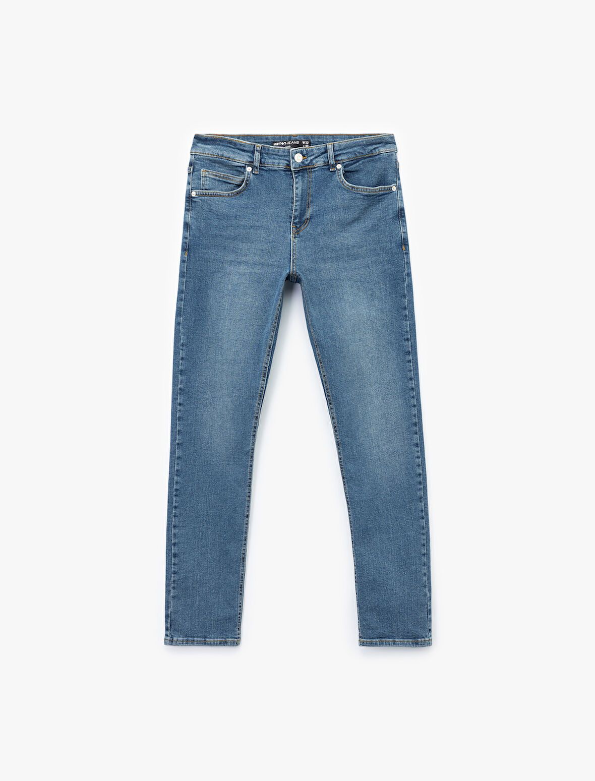 Pamuklu Normal Bel Slim Fit Jean Pantolon - Brad Jean