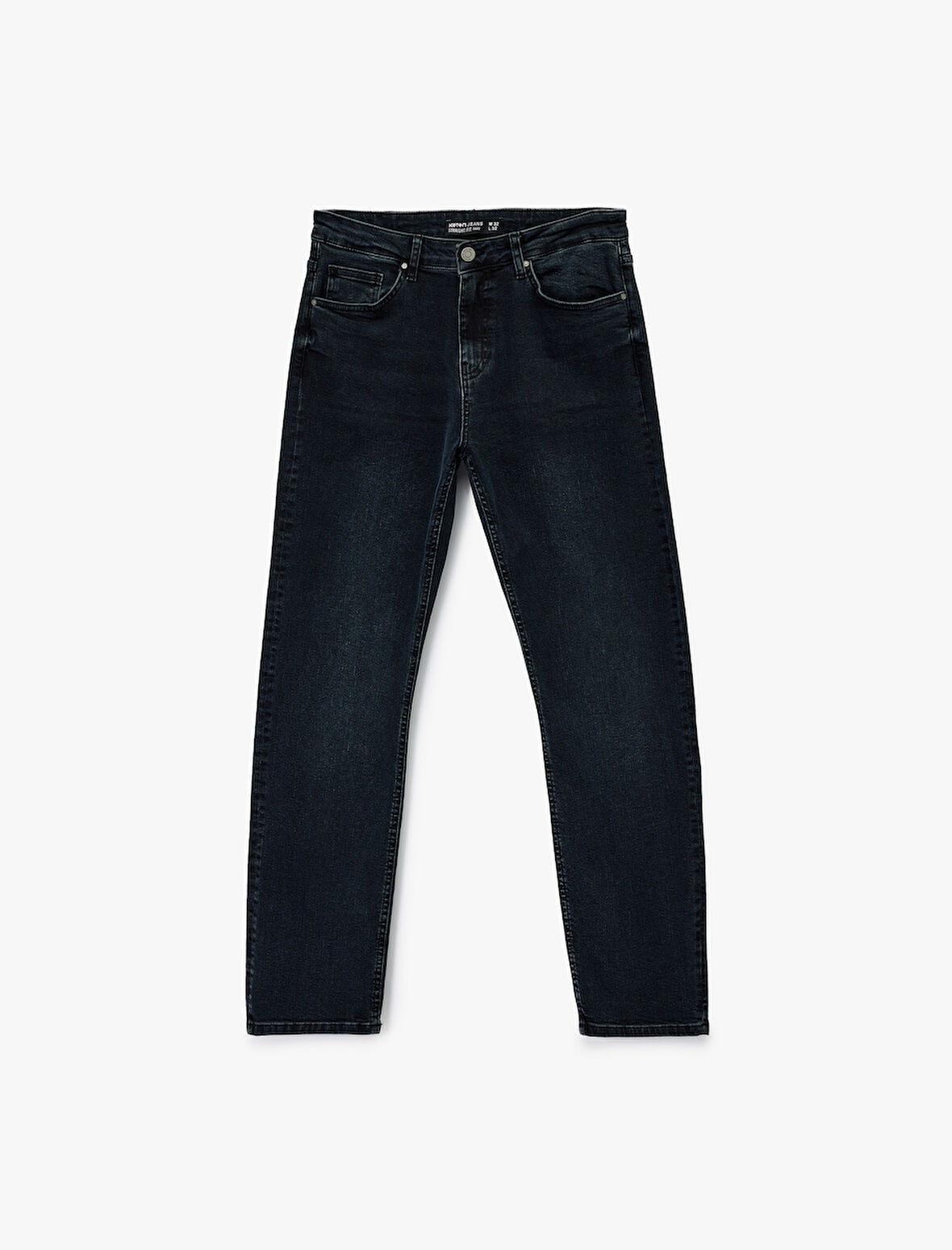 Cepli Straight Fit Düz Paça Jean Pantolon - Straight Fit Mark Jeans