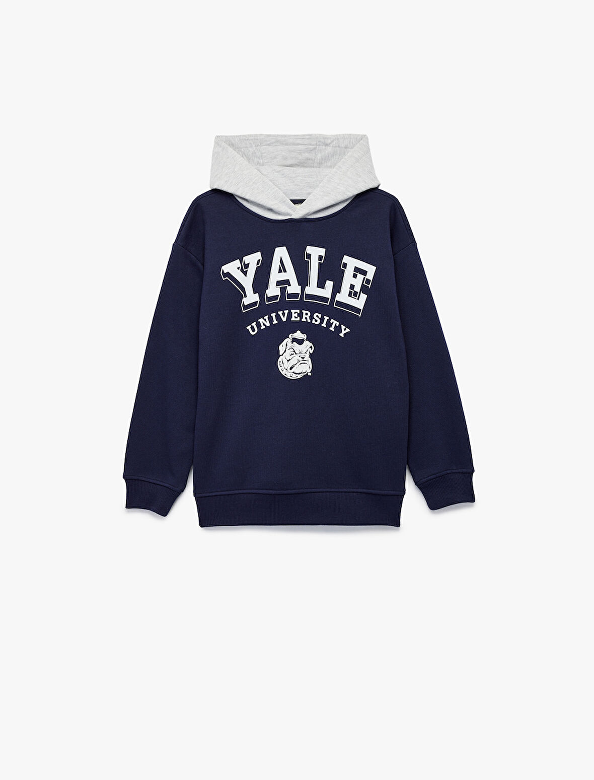 Lisanslı Kapşonlu Uzun Kollu Şardonlu Baskılı Sweatshirt