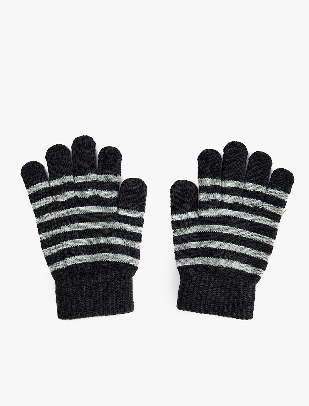 Triko Çizgili Eldiven