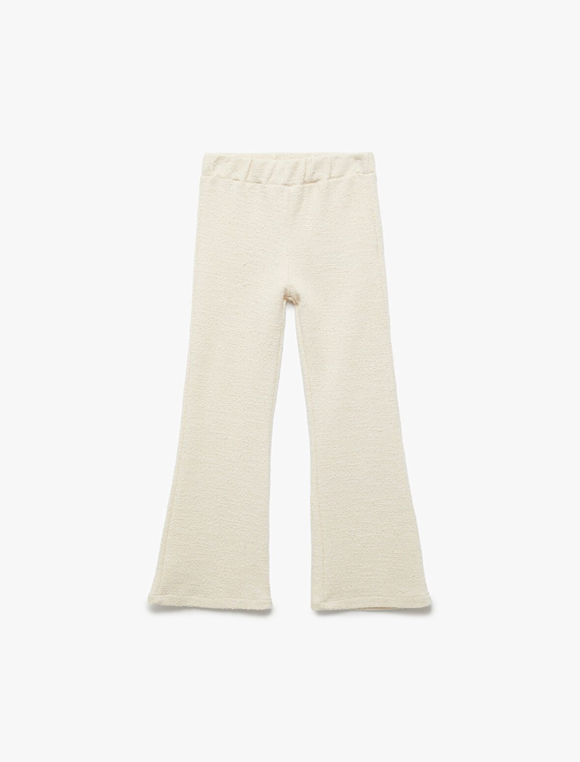 Pamuklu Beli Lastikli Basic İspanyol Paça Pantolon