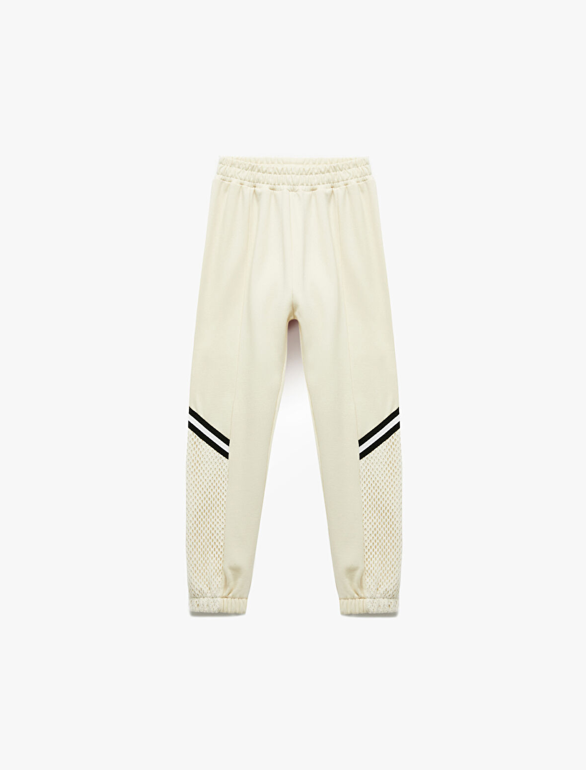 Pamuklu File Detaylı Şardonlu Jogger Eşofman Altı 