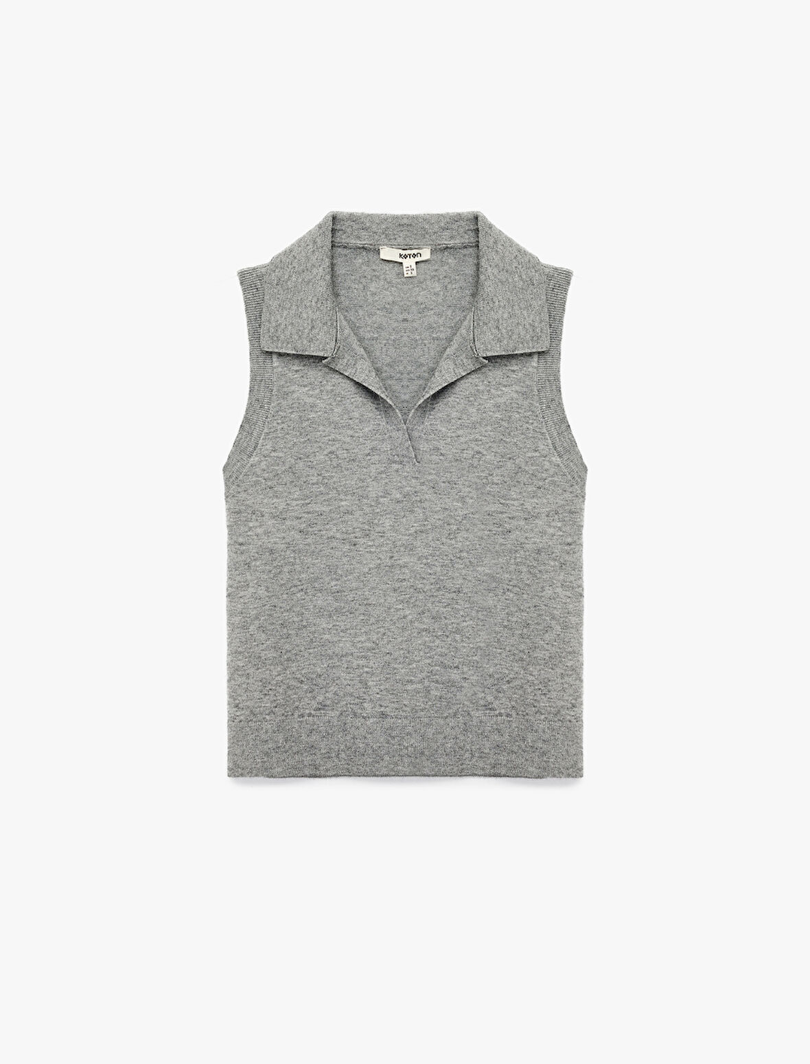 Kolsuz Polo Yaka Triko Süveter