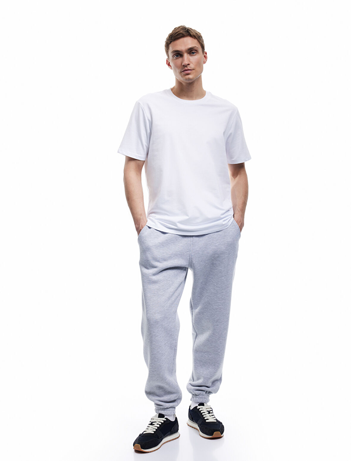 Cep Detaylı Beli Bağcıklı Şardonlu Jogger Spor Eşofman Altı