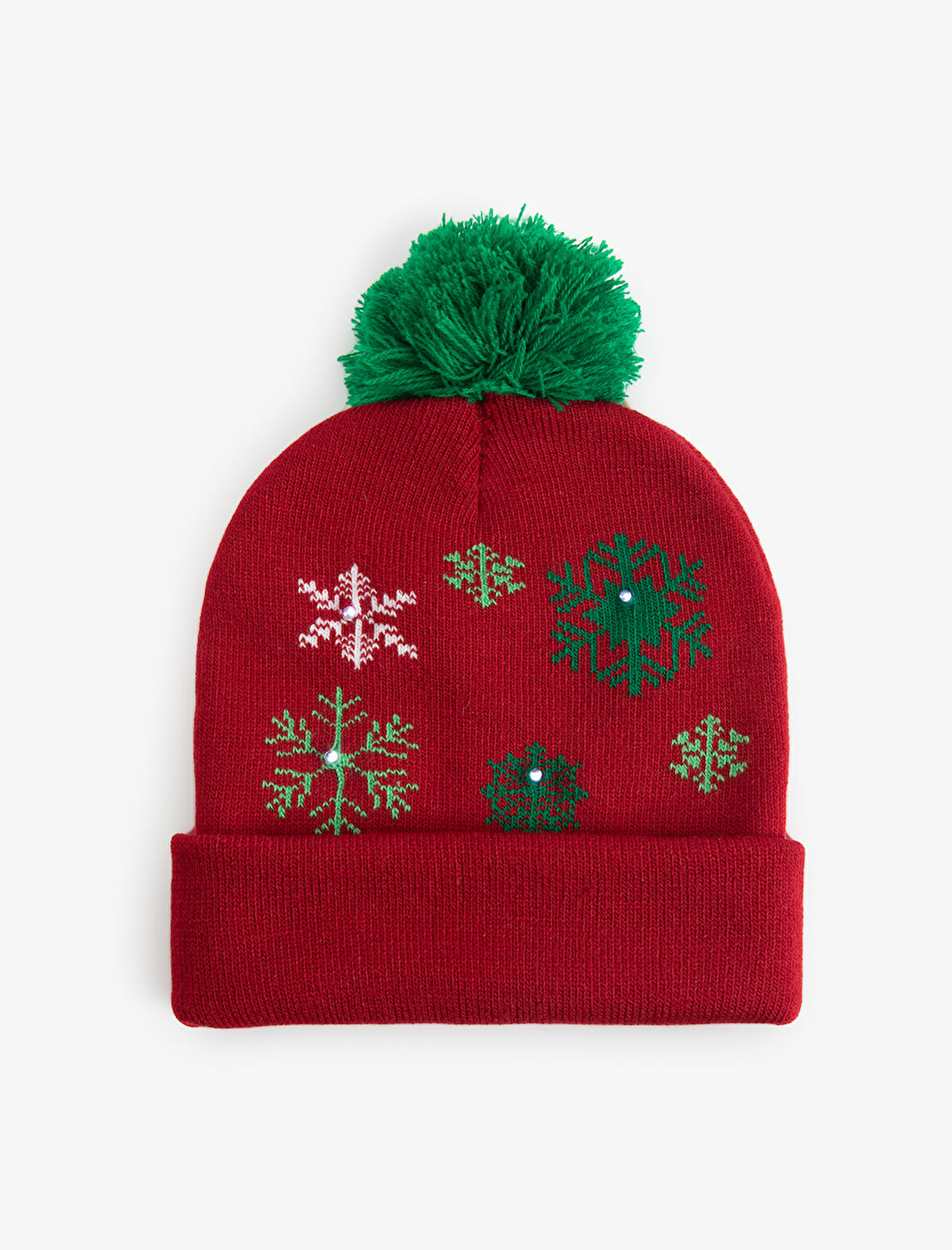 Yılbaşı Temalı Ponponlu Bere