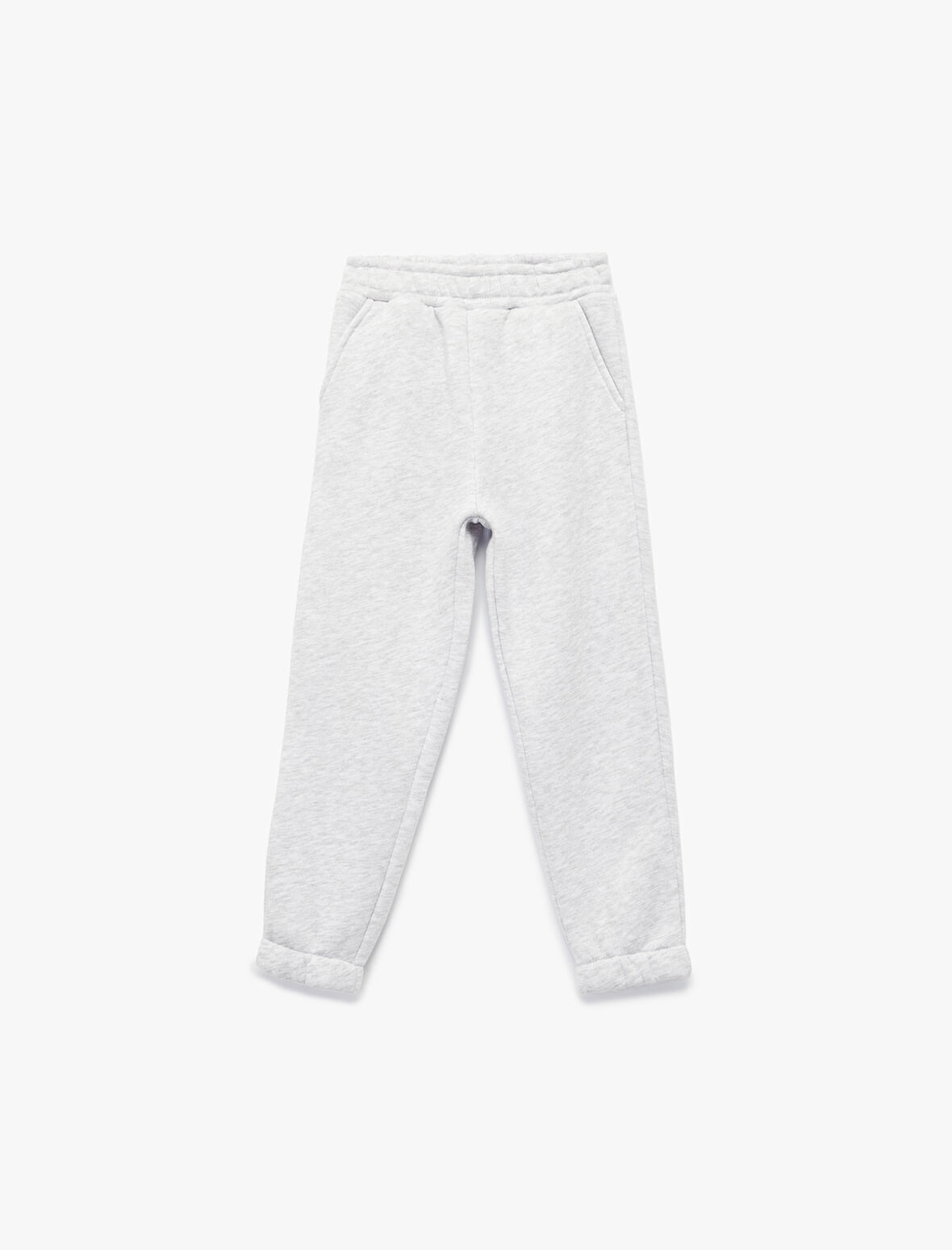 Şardonlu Beli Lastikli Baskılı Basic Jogger Eşofman Altı