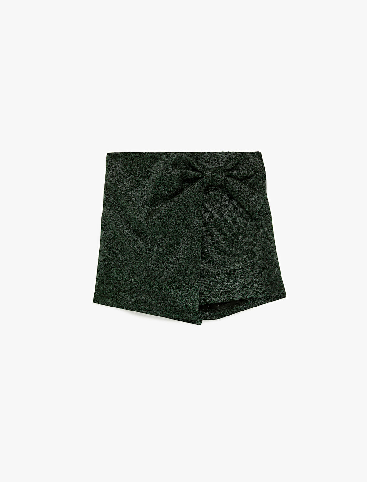 Fiyonk Detaylı Viskon Karışımlı Şort Etek