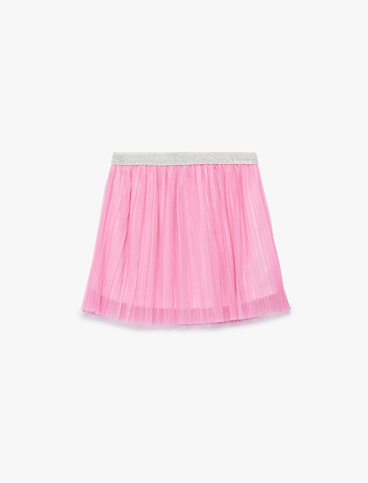 Pileli Beli Lastikli Astarlı Tütü Etek