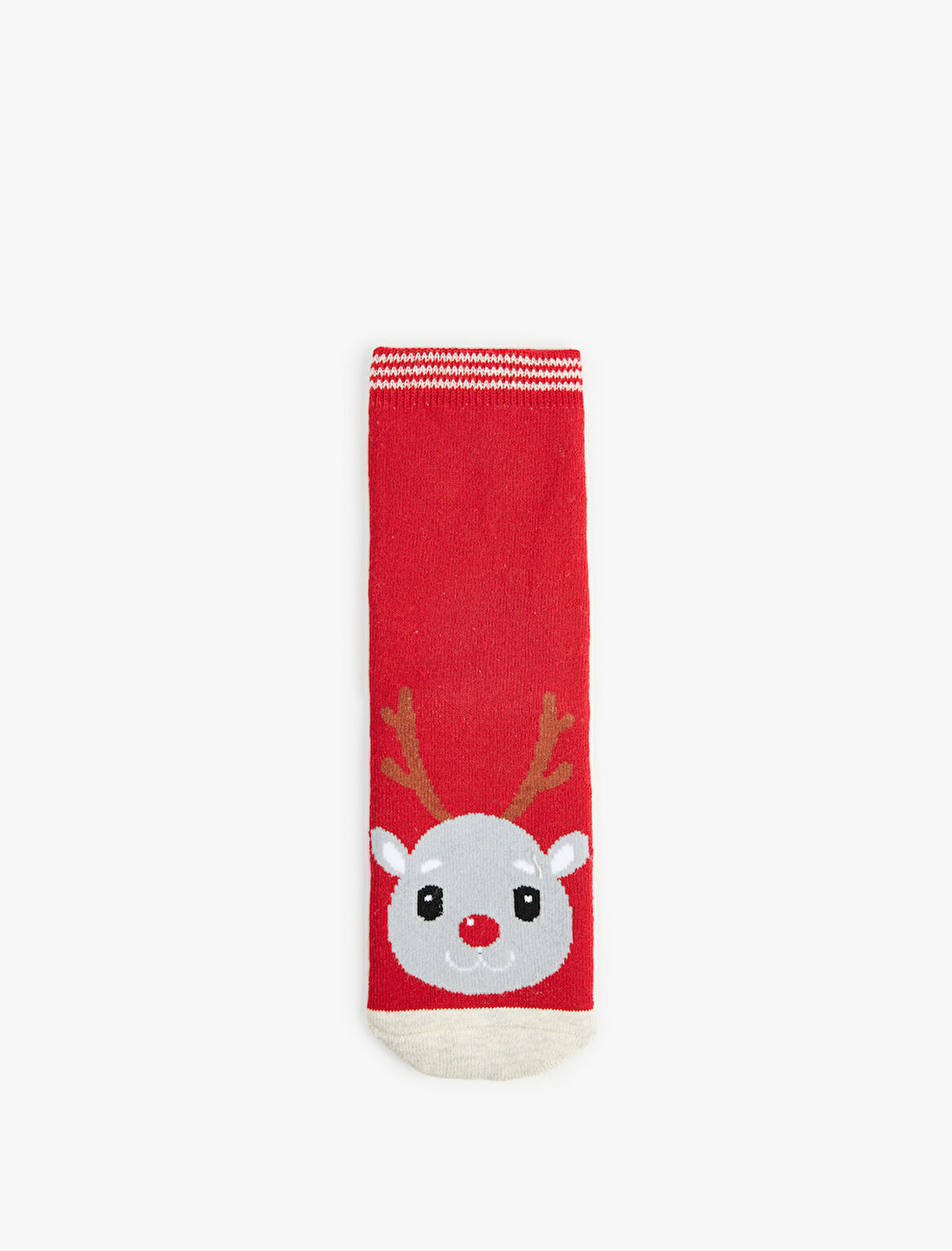 Geyik Detaylı Pamuklu Havlu Çorap 