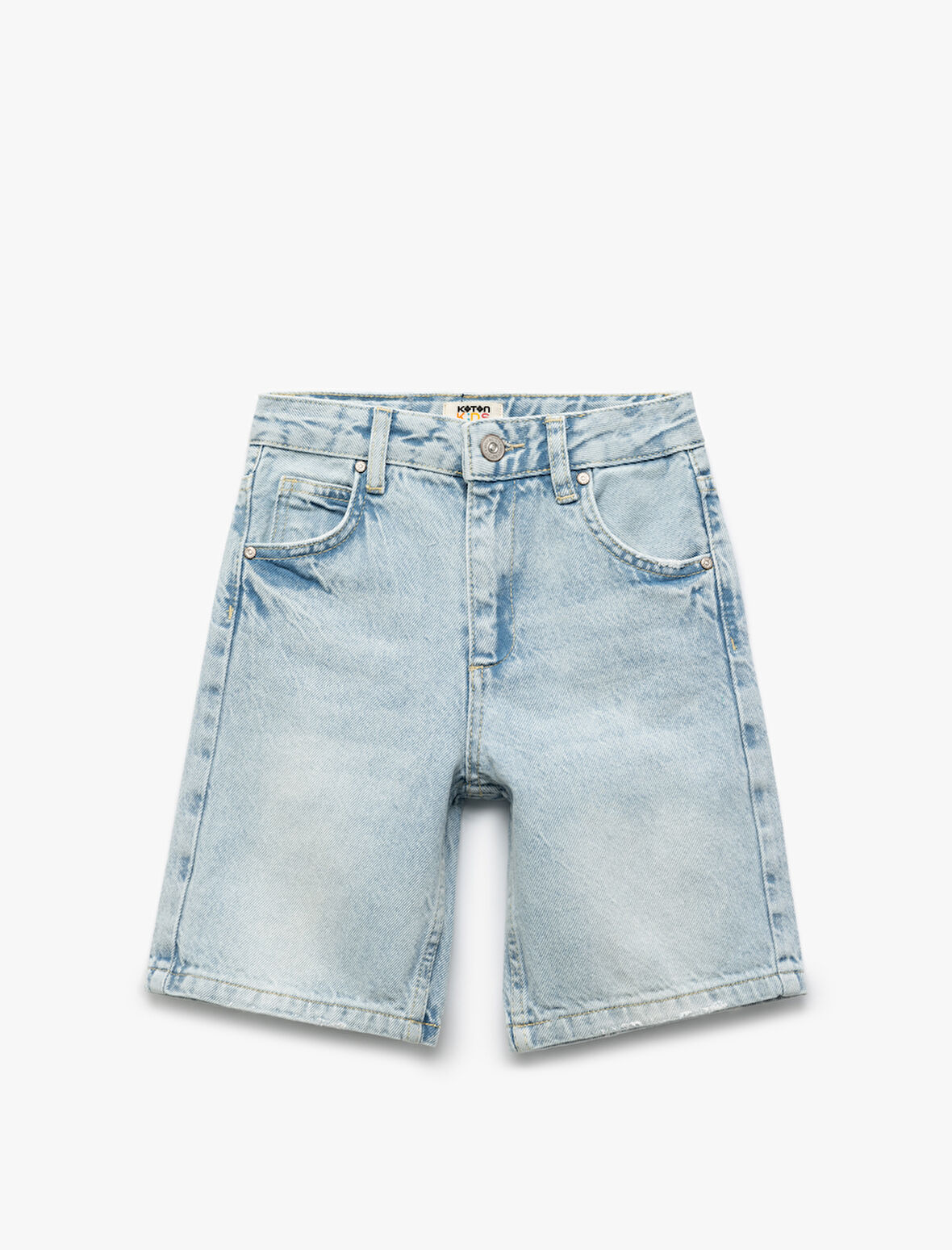 Pamuklu Regular Fit Denim Kapri Şort