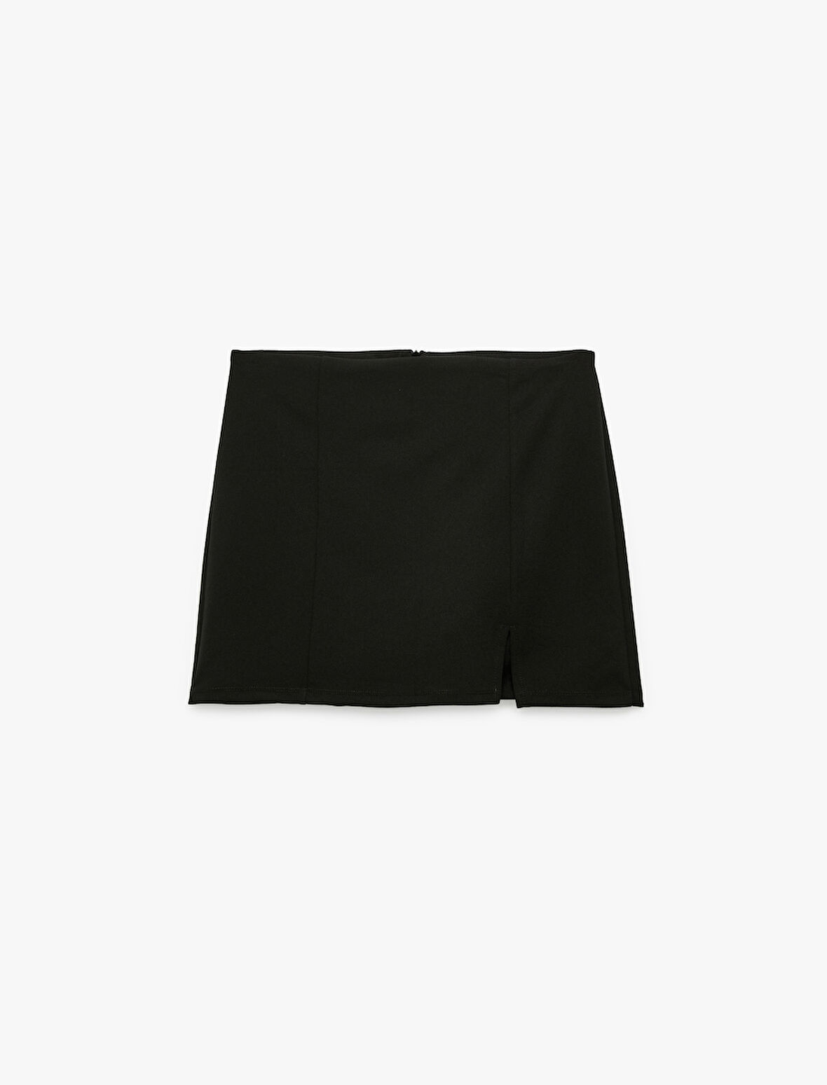 Krep Scuba Kumaş Mini Şort Etek