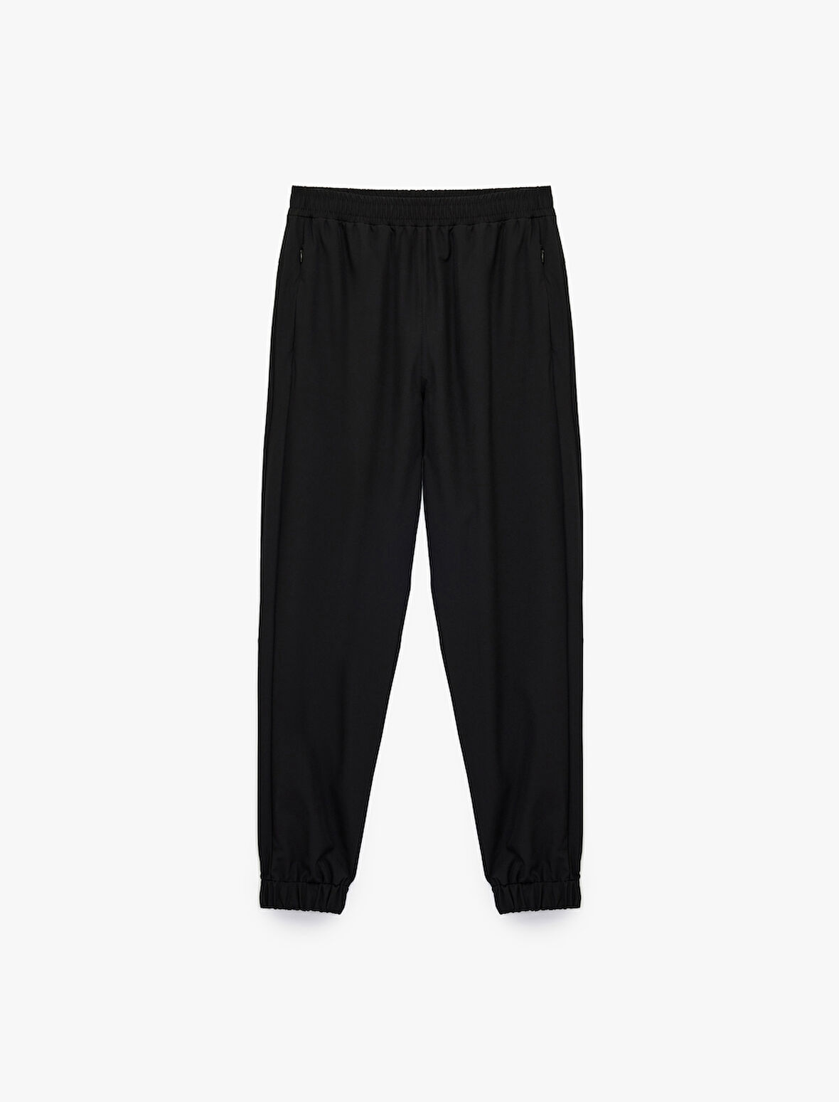 Yüksek Bel Rahat Kesim Fermuarlı Cepli Jogger Spor Eşofman Altı