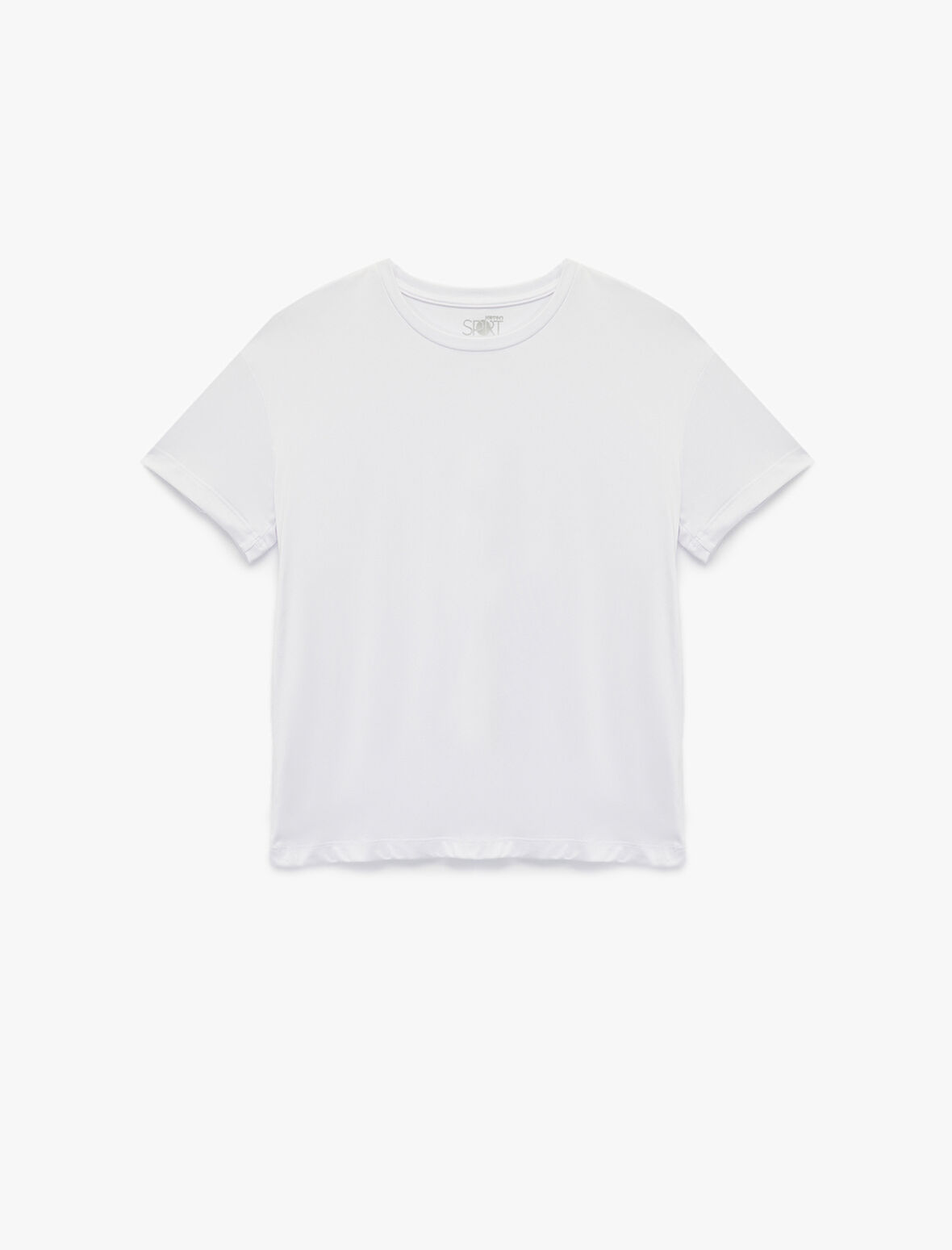 Rahat Kalıp Kısa Kollu Bisiklet Yaka Spor Tişört