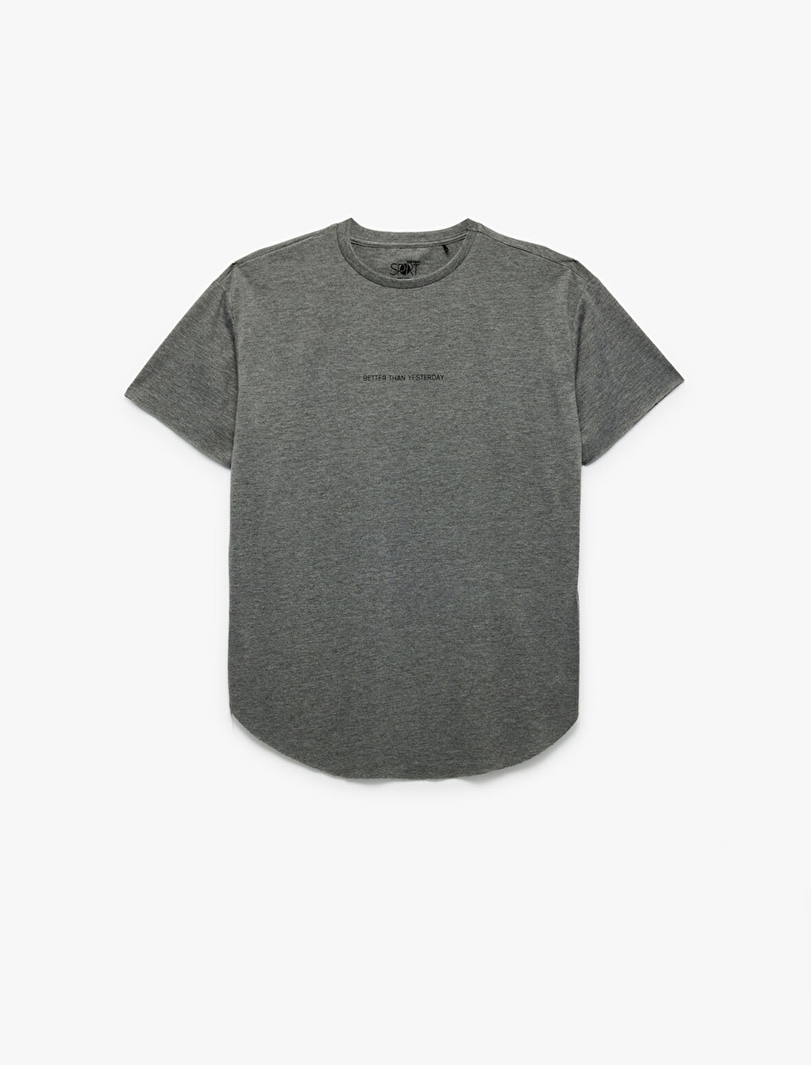 Bisiklet Yaka Kısa Kollu Baskılı Oversize Spor Tişört