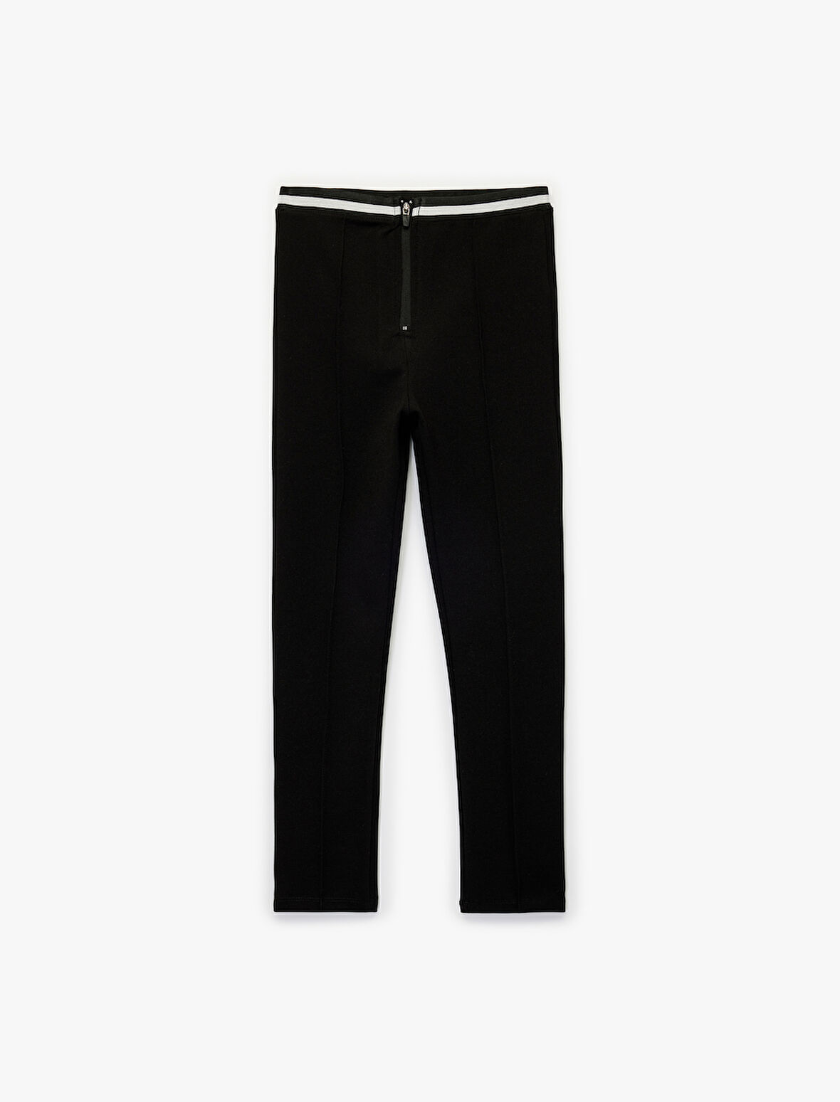 Beli Lastikli Renk Bloklu Basic Tayt