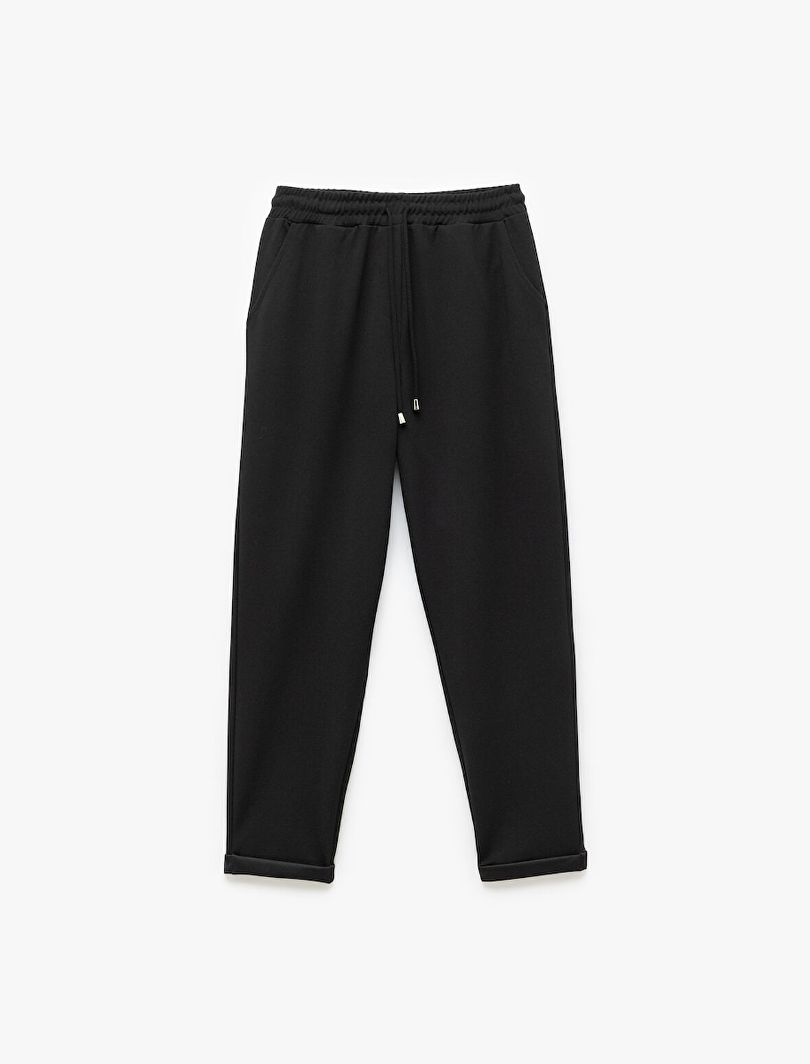 Regular Fit Cepli Krep Scuba Kumaş Eşofman Pantolon