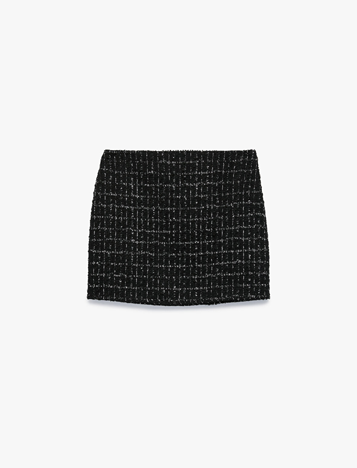 Parıltılı A Kesim Mini Tüvit Etek