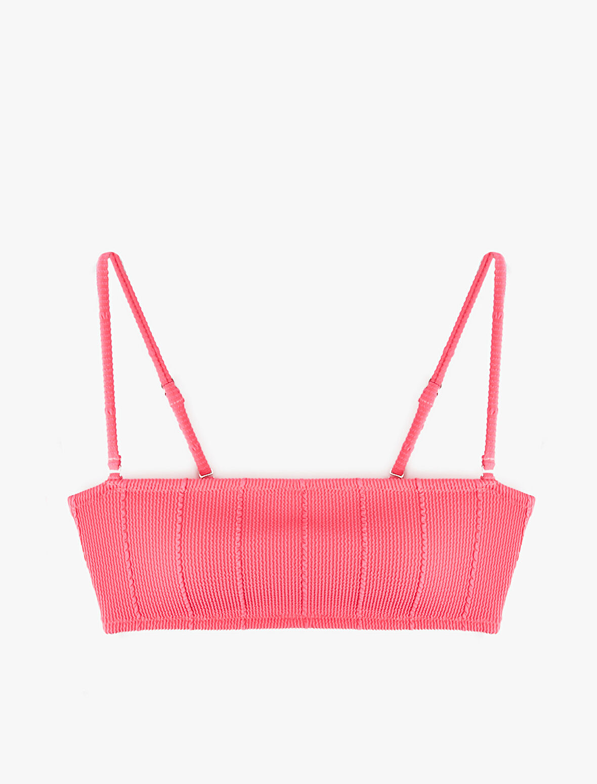 Dokulu Straplez Bikini Üstü