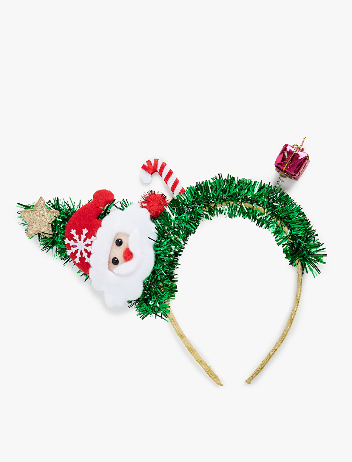 Noel Baba Figürlü Yılbaşı Tacı 