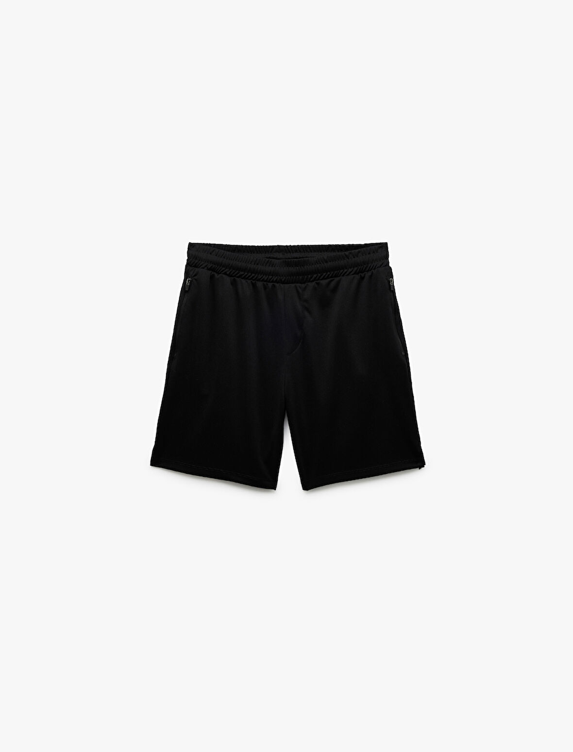 Beli Lastikli Bermuda Fermuarlı Cep Detaylı Oversize Erkek Spor Şort