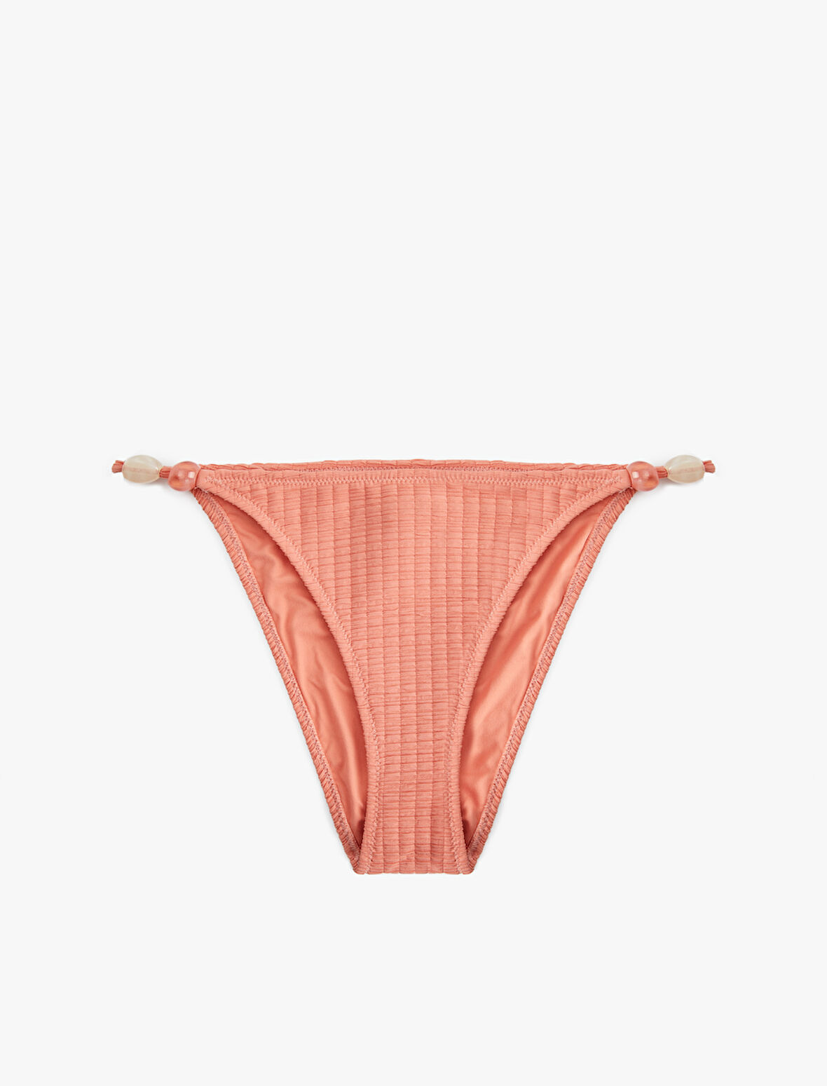 Boncuklu Dokulu İpli Slip Bikini Altı