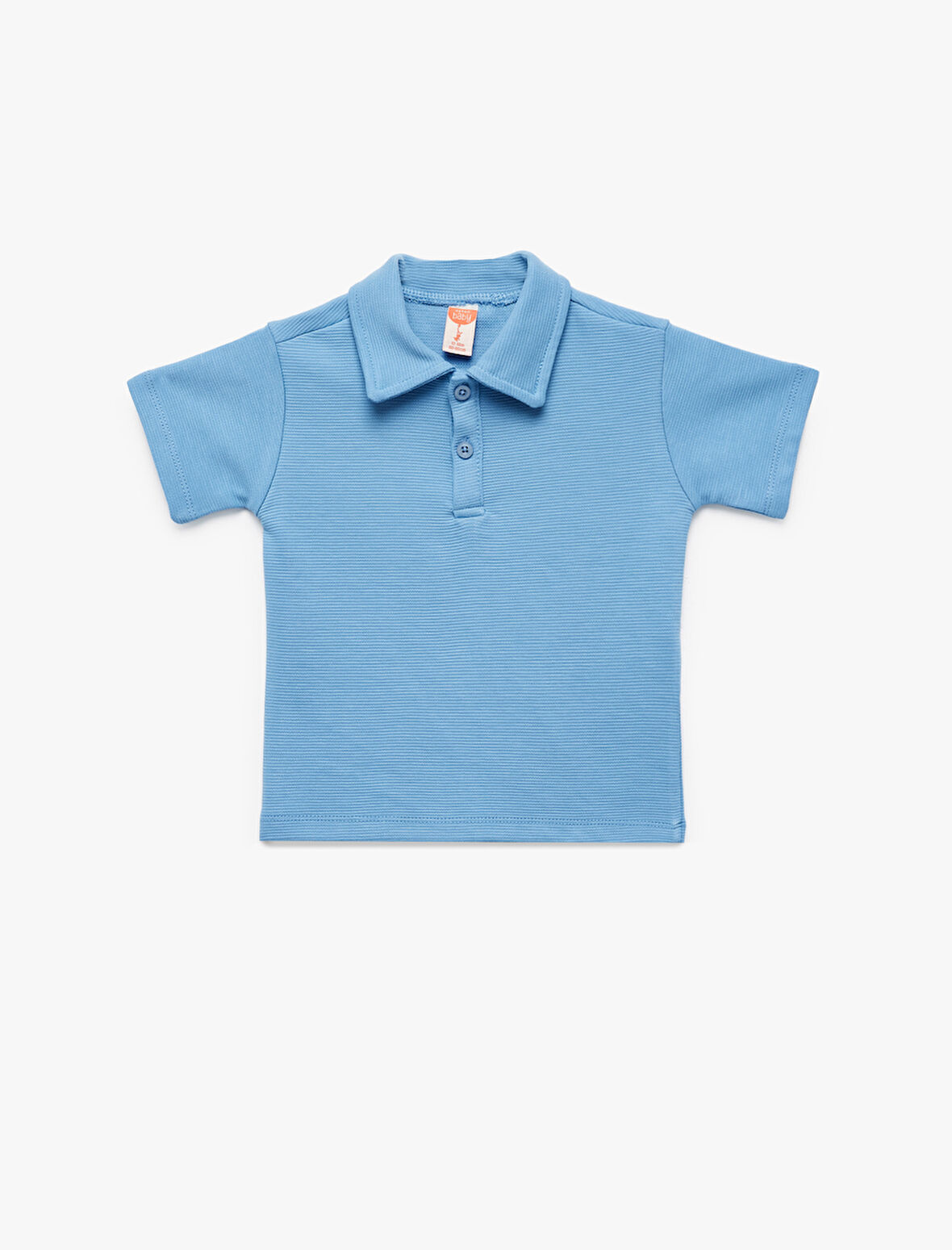 Pamuklu Düğmeli Polo Yaka Kısa Kollu Tişört