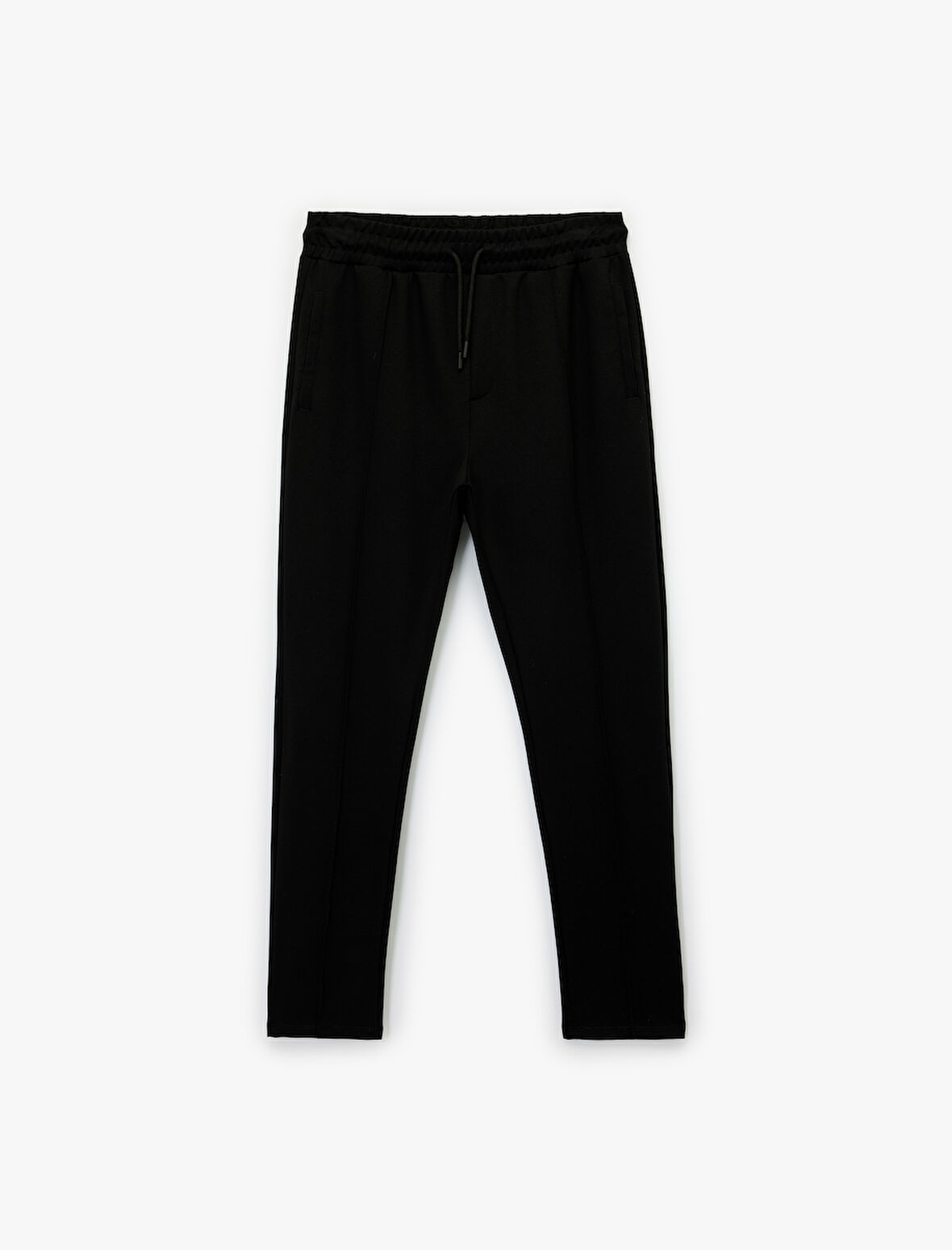 Viskon Cep Detaylı Beli Bağcıklı Spor Eşofman Altı