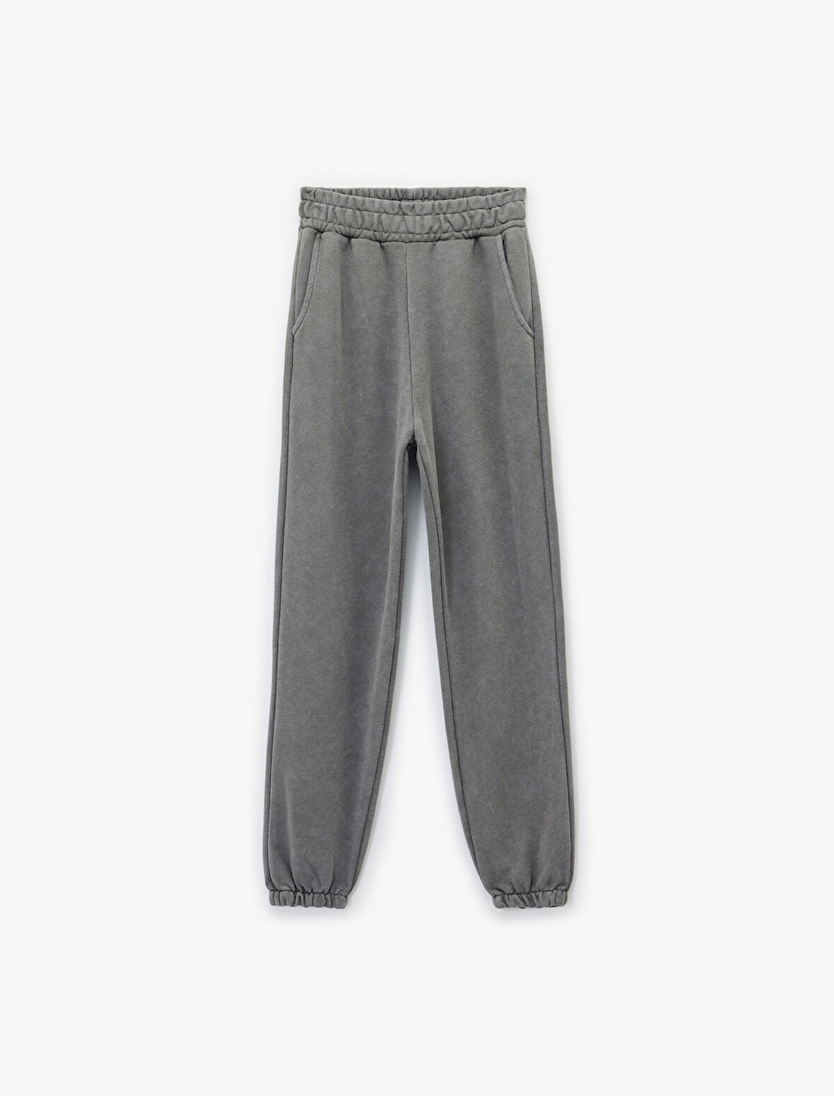 Şardonlu Cepli Beli Lastikli Yıkamalı Jogger Eşofman Altı