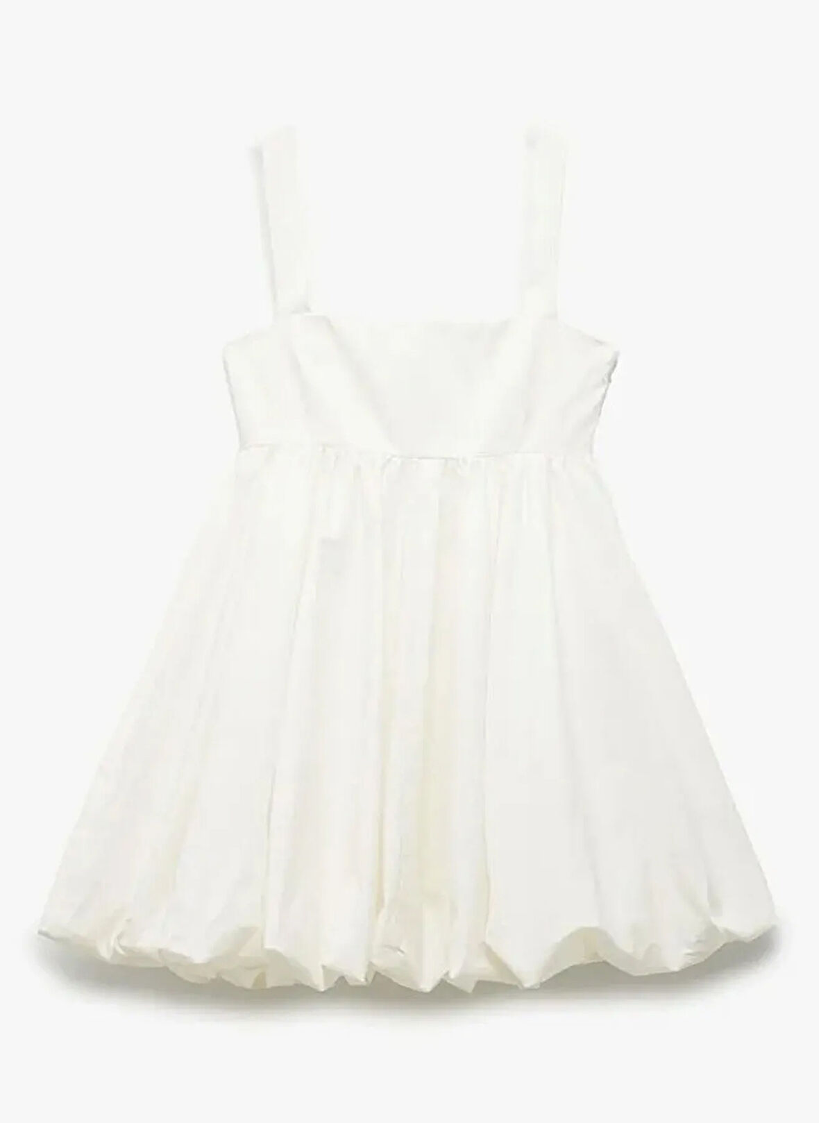 Koton Bebe Yaka Beyaz Kadın Elbise 5SAK80359PW