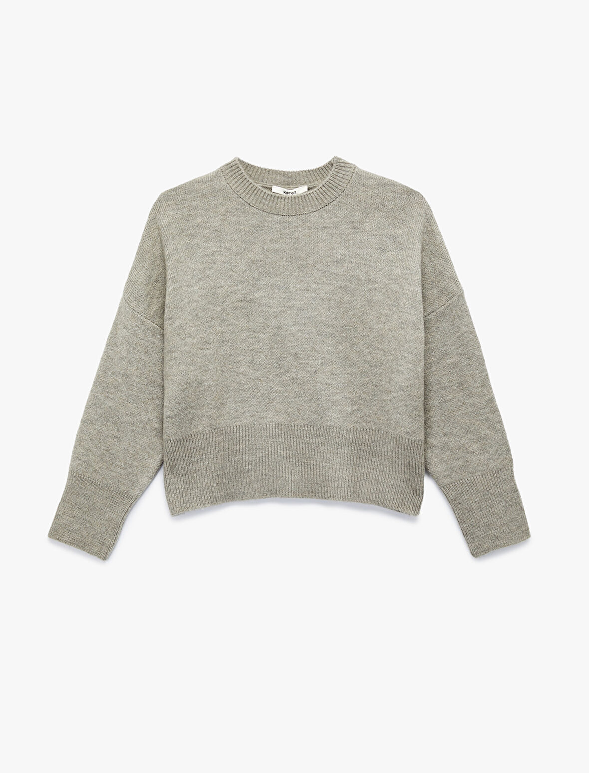 Uzun Kollu Bisiklet Yaka Oversize Triko Kazak