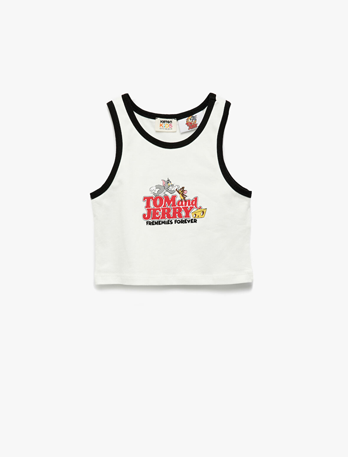 Lisanslı Tom ve Jerry Baskılı Kolsuz Pamuklu Atlet