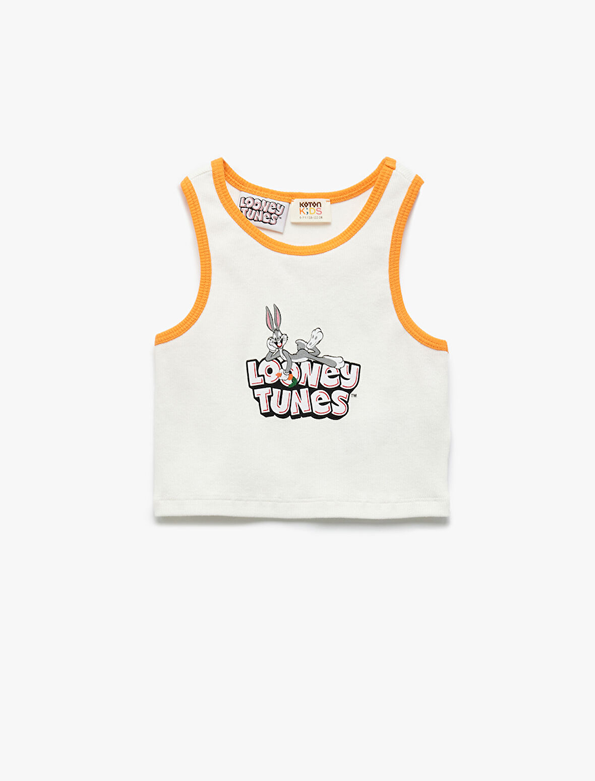 Bugs Bunny Baskılı Ribanalı Lisanslı Bisiklet Yaka Atlet