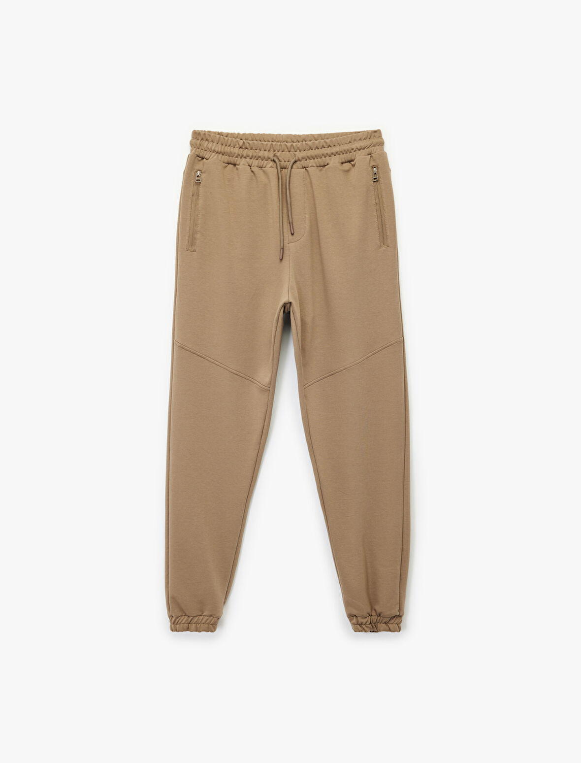 Pamuklu Fermuarlı Cepli Beli Bağcıklı Jogger Eşofman Altı