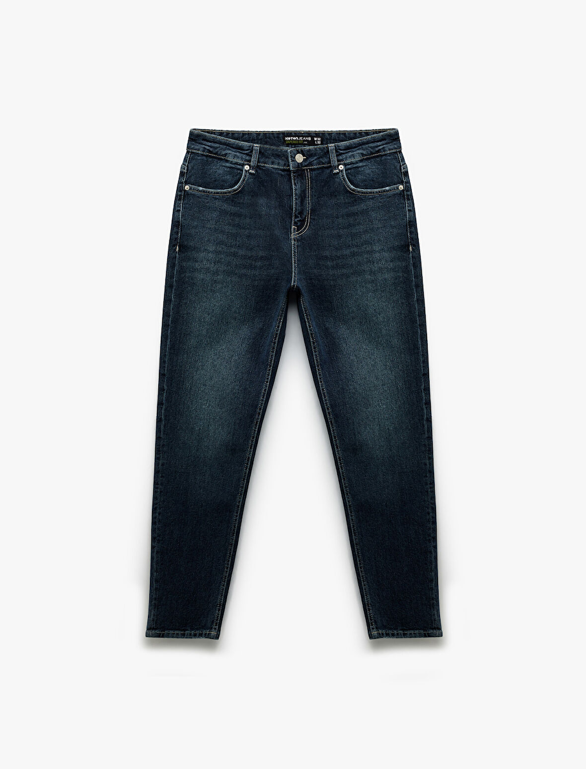 Pamuklu Normal Bel Tapered Fit Jean Pantolon
