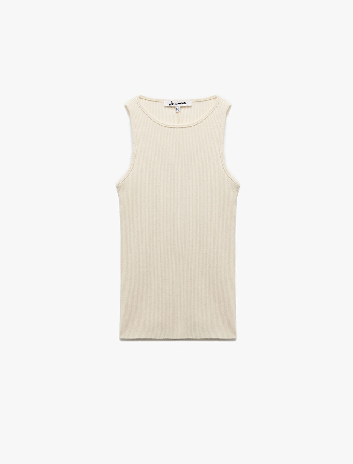 Pamuklu Bisiklet Yaka Fitilli Atlet