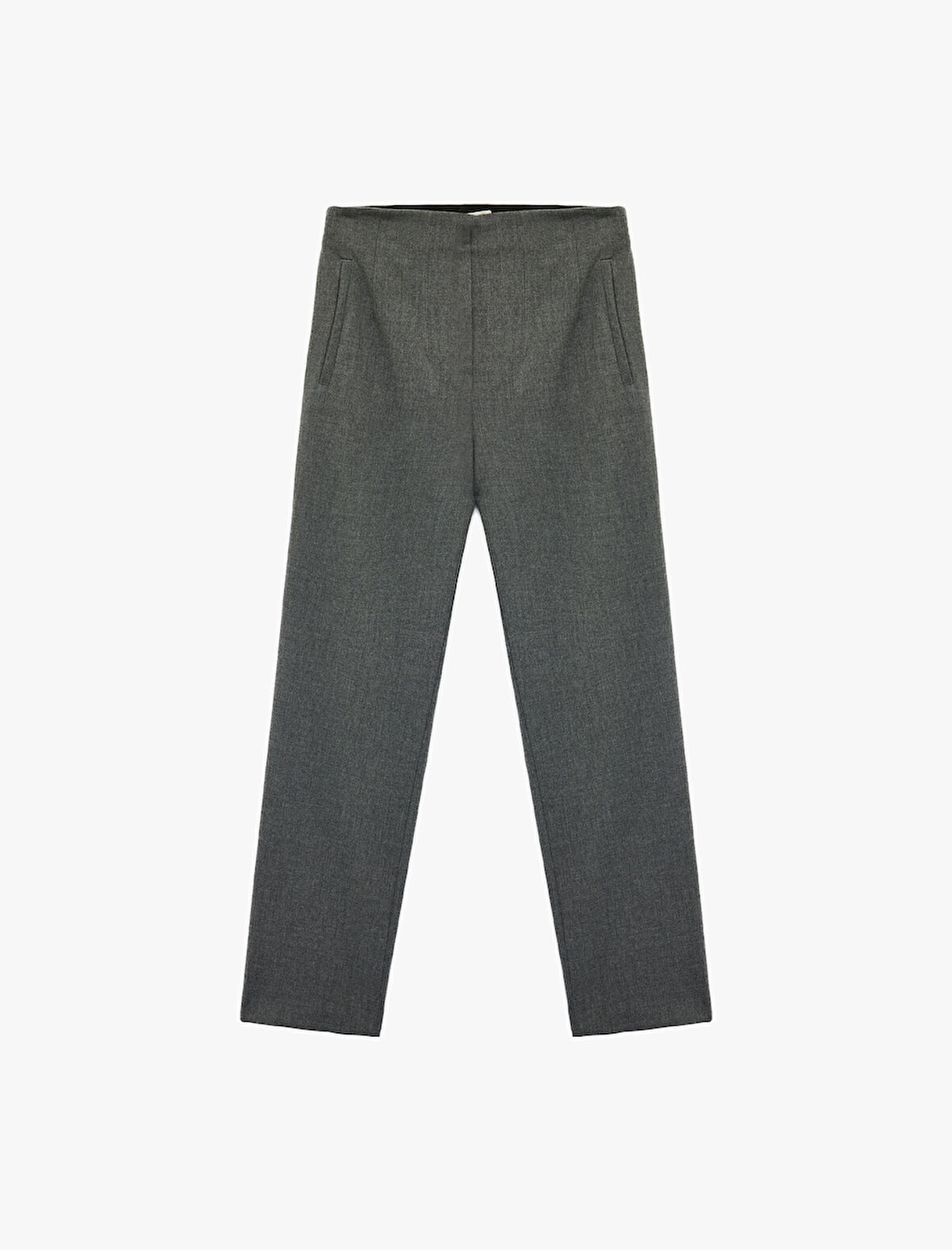 Slim Fit Fleto Cepli Cigarette Kumaş Pantolon