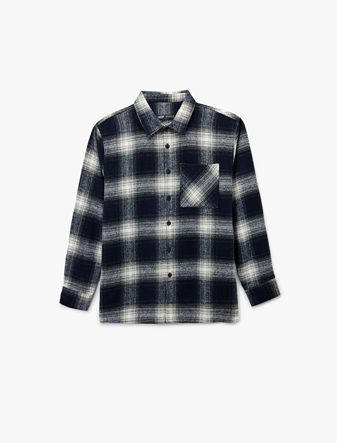 Regular Fit Uzun Kollu Cepli Klasik Yaka Oduncu Gömleği